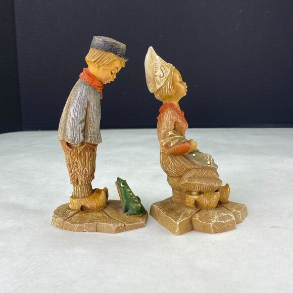Vintage Copy Verb HM Dutch Holland Figurines Boy Girl - Picture 4 of 10